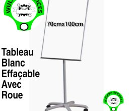Tableau blanc effaçable avec Roues