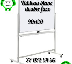 Tableau blanc effaçable double face