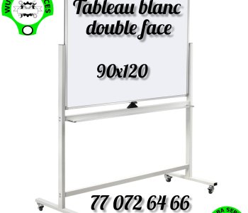 Tableau blanc effaçable double face